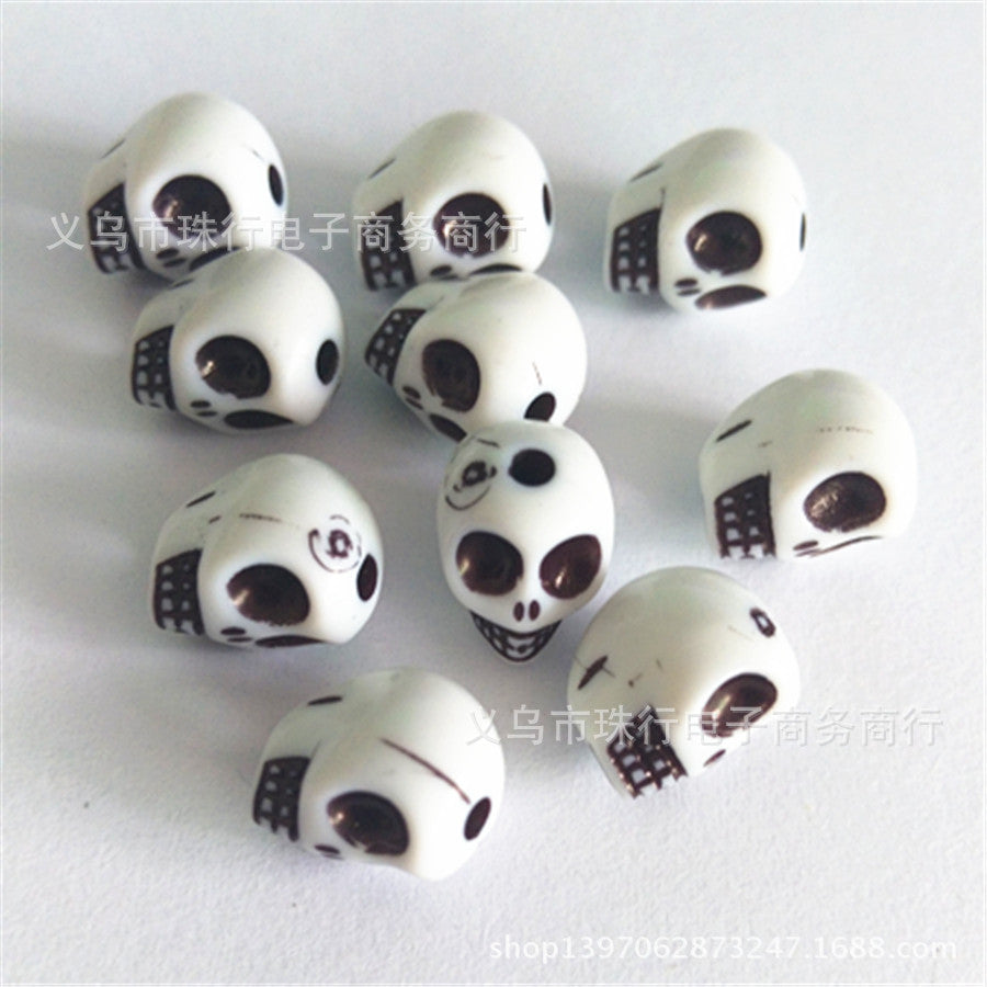Wholesale 100PCS DIY Plastic/resin Skull and Ghost Beads